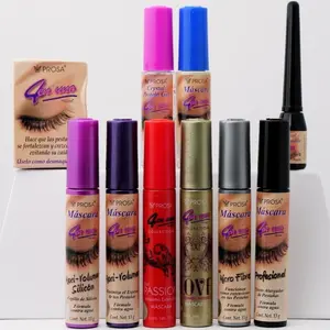 Prosa Complete Set of 10 Pieces - 7 Mascaras, 1 Protein Gel, 1 Eye Liner, 1 Eyelash Oil - Makeup Cosmetic mascara Clear Curler