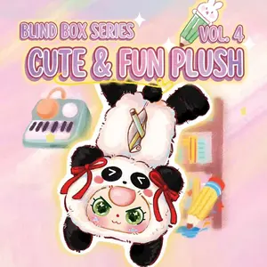 Baby Three Plush Pencil Case Series Blind Box - Cute Animal Stationery Pouch Mystery Box Set with Full Collection of 10+ Styles, Surprise & Secret Rare Edition, Kawaii Soft Stuffed Pen Bag for Kids, Collectible Toys, School Supplies, Gift Idea