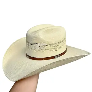 Sombrero Tombstone 10x Estilo Roper Classic Western Hat with Wide Brim and Leather Band