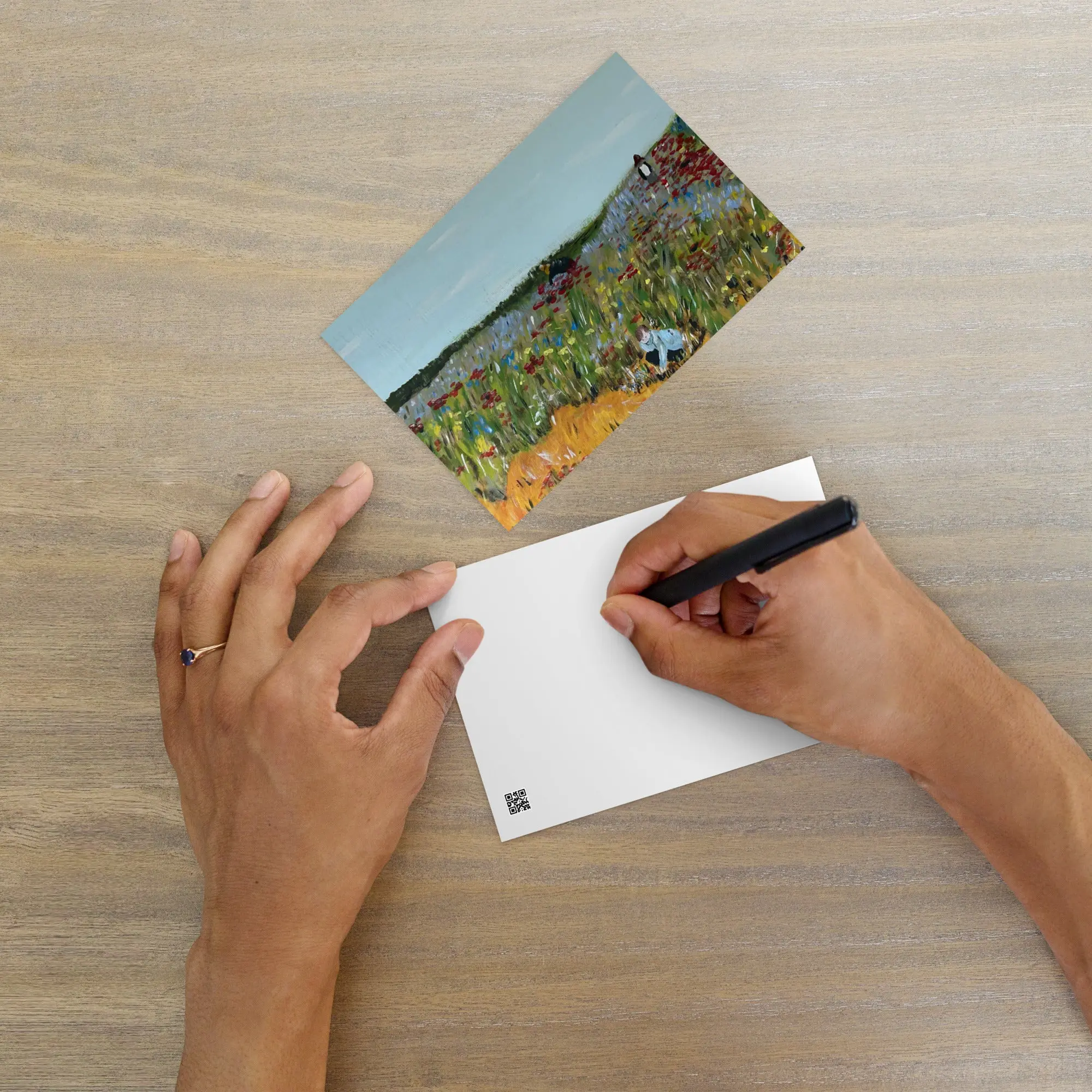 Wildflower Gathering Art Postcard | The Gentle Manor Collection