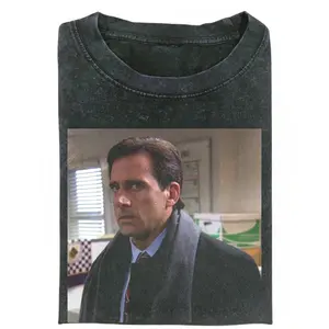 Michael Scott The Office Shirt, Funny Steve Carell T-shirt, Vintage TV Show Graphic Tee, Retro Office Fan Shirt, Gift for Men, Gift for Women, Crew Neck T-shirt, Trending T-shirt