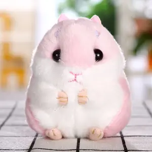 Christmas Gift 2Pcs Hamster Plush Bag Charms Cartoon Keychains Soft Cotton & Zinc Alloy Bag Backpack Pendants for Hamster Lovers Birthday Christmas Gifts Safe Durable Eco-friendly