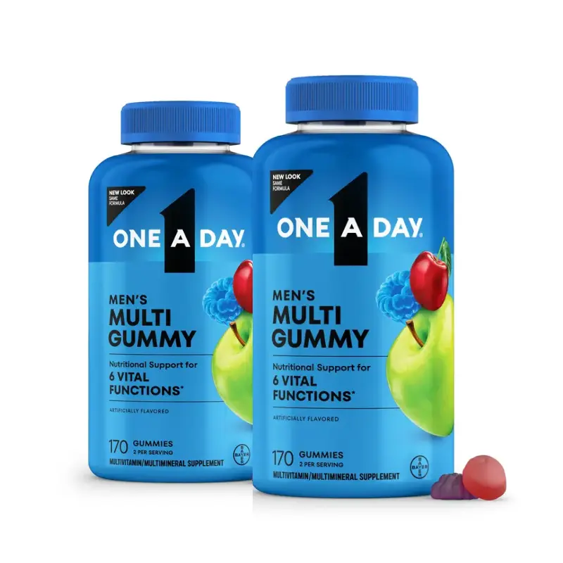 One A Day Men's Multivitamin Gummies Dietary Supplement 170ct - 2 Pack One A Day Men's Multivitamin Gummies Dietary Supplement 170ct - 2 Pack