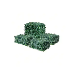 Artificial Wall Panels 20 x 20 Inch Grass Wall Panels with 20 Zip Tiles  Greenery Backdrop Privacy Screen for Indoor and Outdoor Decor12 Pack-Daisy Flower Decorative Fruit