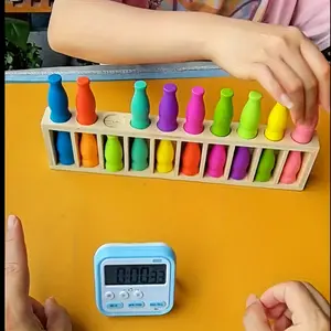 21-Piece Color Challenge Bottle Puzzle Game Set, Memory & Logic Training, Includes 21 Colored Bottles, Perfect for Family Parties