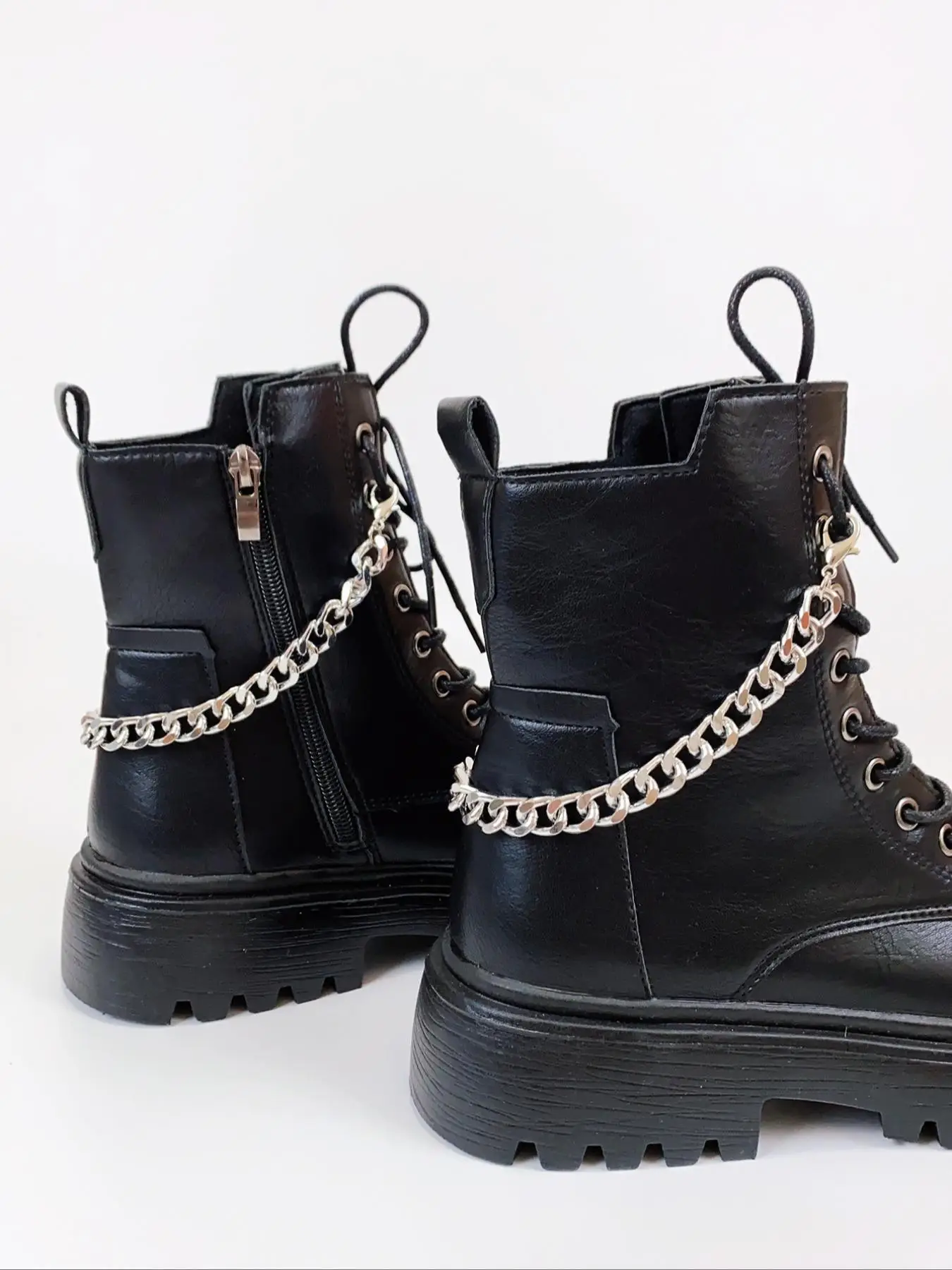 Punk Style Chain Design Shoes Decorations, Fashionable Shoes Accessories for Women & Men, Trendy All-match & Exquisite Shoes Decorations for Birthday