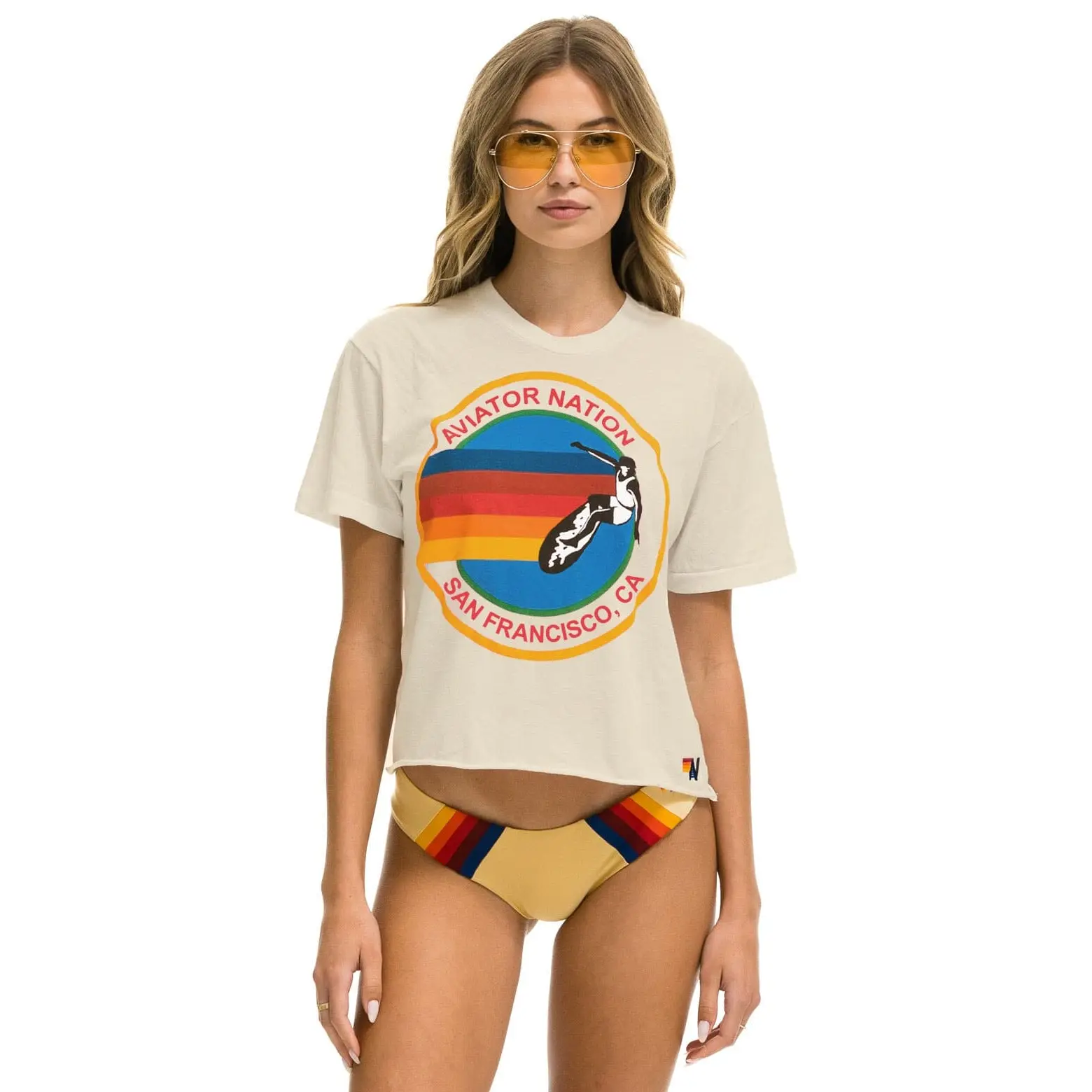 SIGNATURE SF BOYFRIEND TEE - VINTAGE WHITE