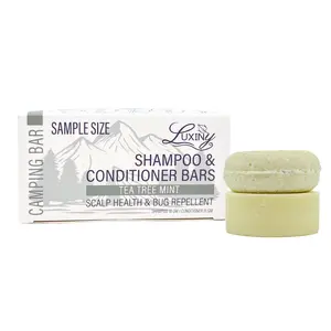 Tea Tree Mint Shampoo and Conditioner Bar Sample Set