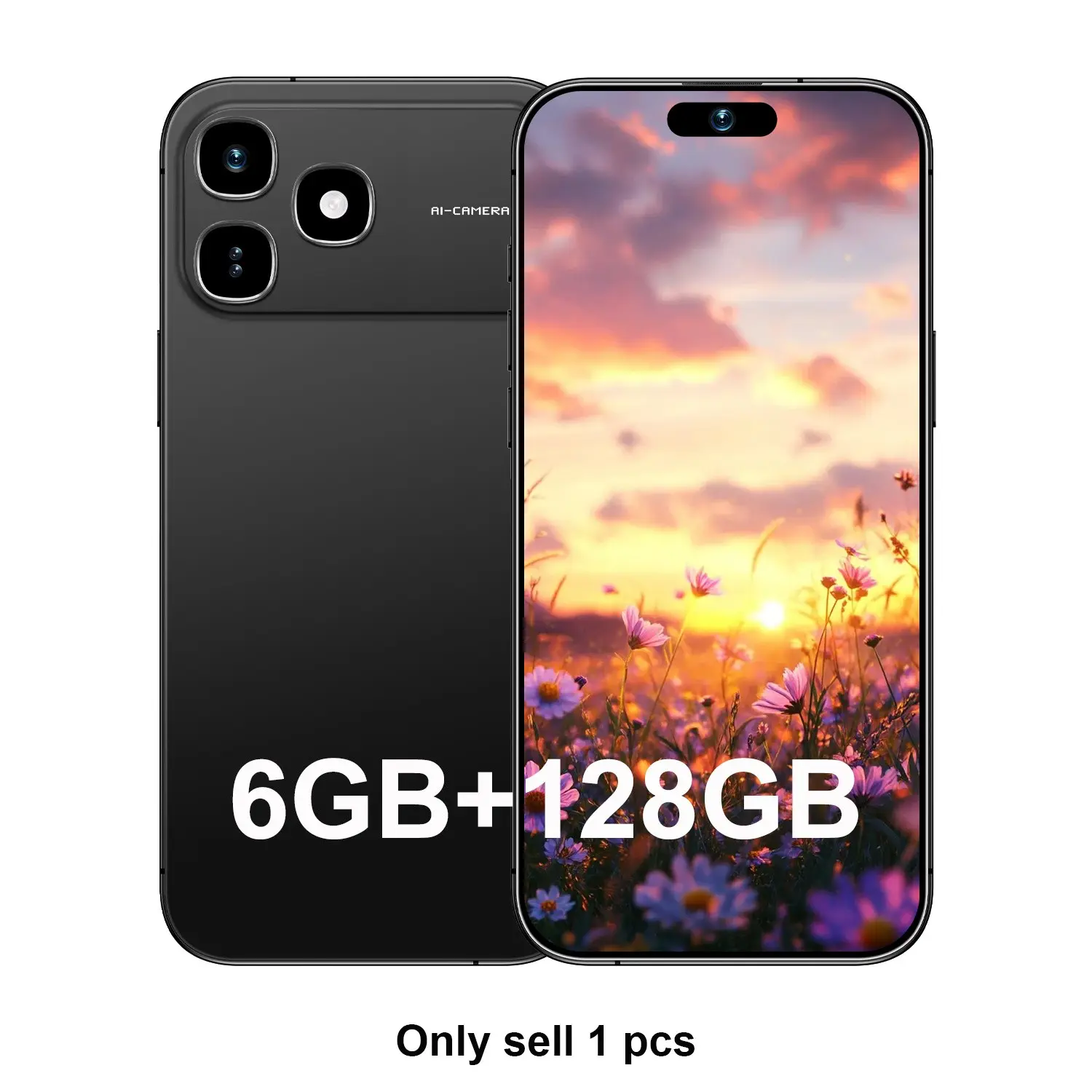 2026 Latest Smart Android Phone, 6.85-Inch Screen, 8mp+20mp Camera, 4g Network, Octa-Core Cpu, Android 12.0, 4100mah Battery, Dual Sim, 6gb+128GB Storage