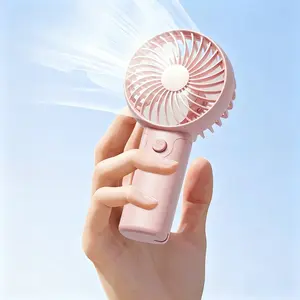 Portable Handheld Fan, Personal Pocket Fan, Battery-Powered Mini Desktop Fan, Ideal for Travel, Office, Beach, Summer Essentials, Requires Two Aaa Batteries