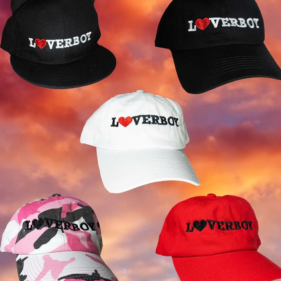 Loverboy baseball caps Unisex