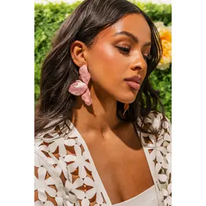 PRETTY IN PINK EARRING