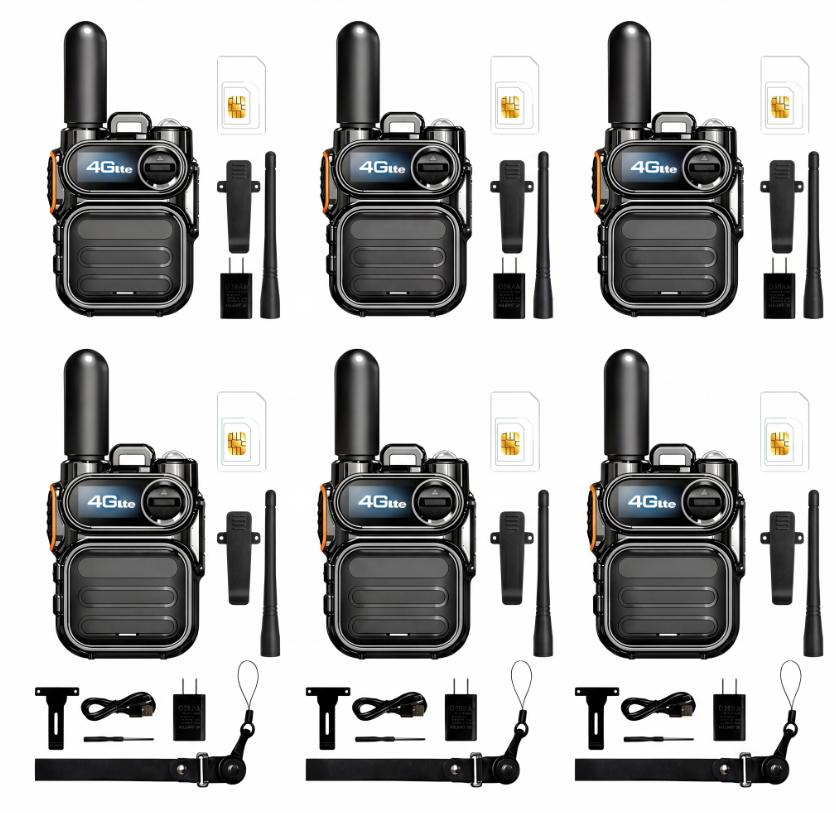 4G LTE Walkie Talkie for Clear Everyday Communication, Auto-Switching Signal, Easy Contact for Family, Travel & Work digital radio usb-c programming outdoor long antenna