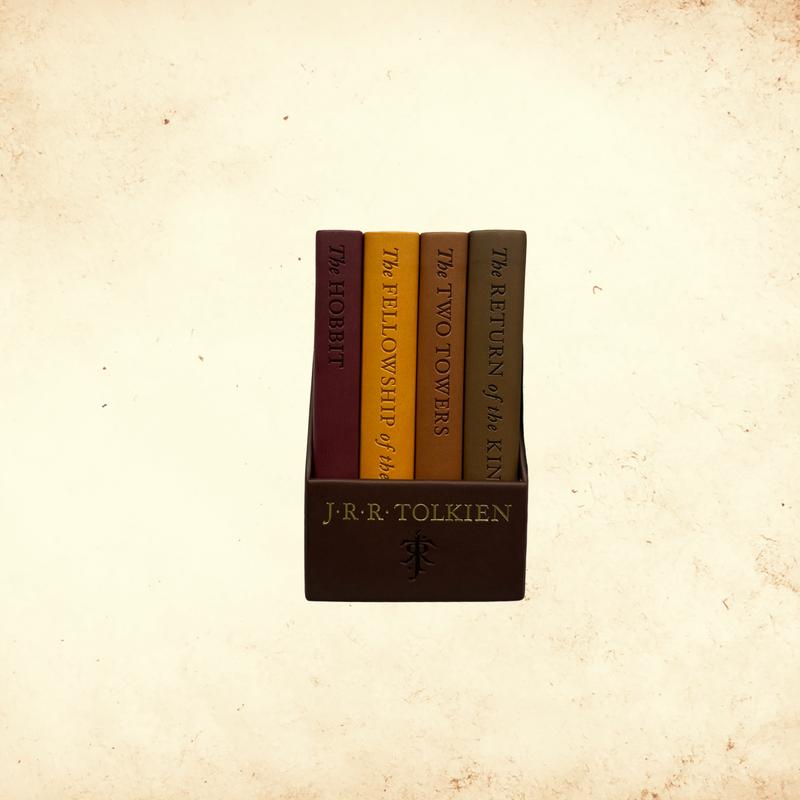 The Hobbit And The Lord Of The Rings: Deluxe Pocket Boxed Set - Leather Bound Gold Foil Stamped Special Edition Hardback Omnibus Edition Bundle