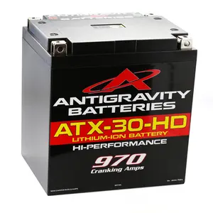 Antigravity ATX30-HD Heavy Duty Lithium Motorcycle Battery 970CA 12V LiFePO4 High Capacity Ultra Lightweight Performance Battery