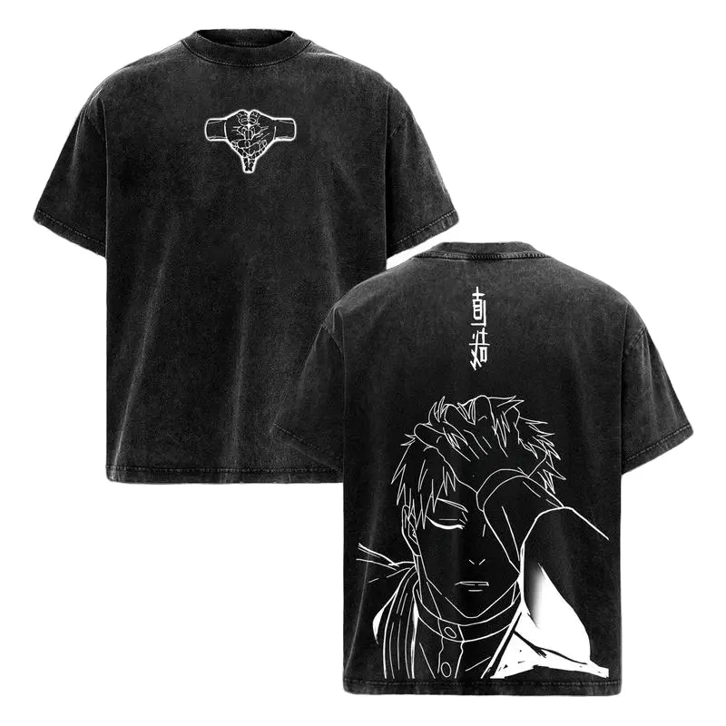 Naoya Zenin Vintage Washed Oversized T-Shirt, JJK Projection