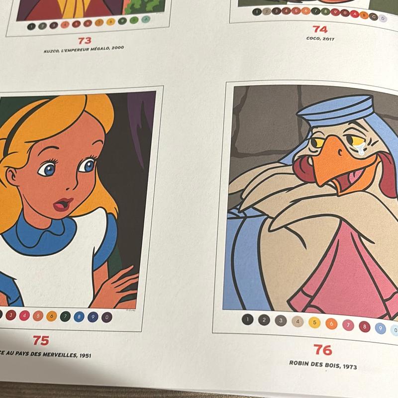 Disney Color by Numbers Coloring Book for Children and Adults - AliceCover number books Adult