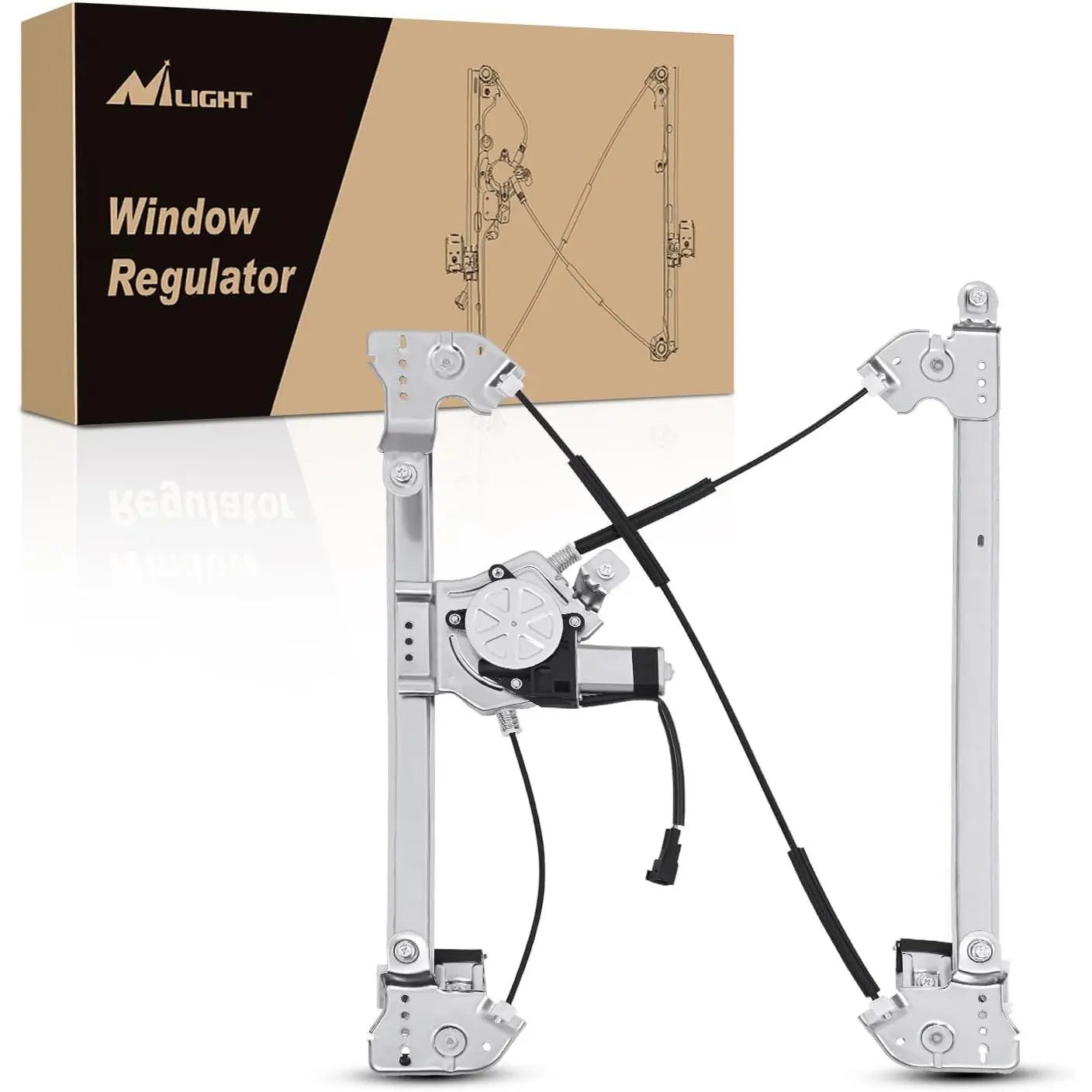 Nilight Front Left Driver Side Power Window Regulator with Motor - Part 741-428, Vehicle Replacement Part for 2004-2008 Ford F150 (Standard/Crew Cab Only), Automotive Car Accessories