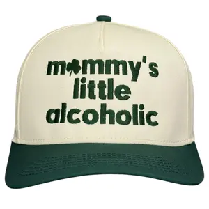 Mommy’s Little Alcoholic Hat St. Patricks Day Custom Embroidered
