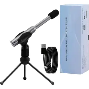 Measurement Microphone, Professional Calibrated Microphone with Individual Calibration File Compatible with MiniDSP, REW, Dirac Live, Plug and Play USB-C Mic for Speaker Design & Audio Tuning