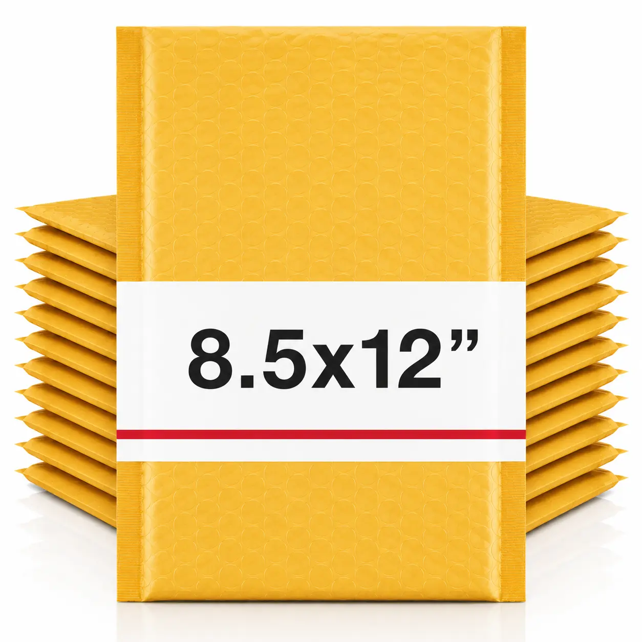 Bubble Mailers 8.5 x 12 Inch, Kraft Padded Envelopes, Self Seal Shipping Mailers, Bubble Mailing Bags for Clothing, Books, Jewelry, Small Business