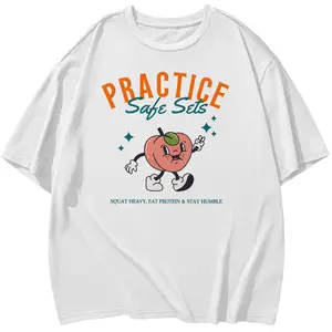 Vintage Pump Cover Gym Shirt - Oversized Fitness Workout Tee, Gildan 5000 Graphic Peach Pump Design t0121Father's Day Gift