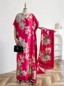 Women's Floral Print Long Scarf, Elegant Fashion Shawl for Daily Wear, Casual Versatile Scarf for Women, Perfect Gift Choice, Fashionable