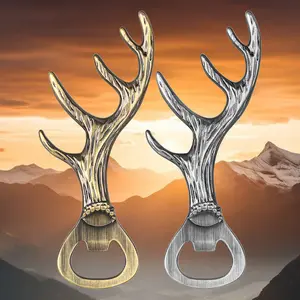 Deer Antler Bottle Opener, perfect for parties, bars and restaurants. Great for opening beer, wine and juice bottles. Ideal wine accessory and nice universal gift.
