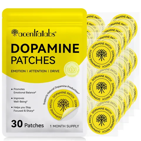 Acentiallabs Dopamine Patches 30pcs/bag, Plant-Based Formula, Skin Care Patches, Natural Ingredients, Moisturizing & Nourishing, Moisturizer, Skin Nourishment, Gentle, Hydrating, Hydrate, Moisturize, Moisture