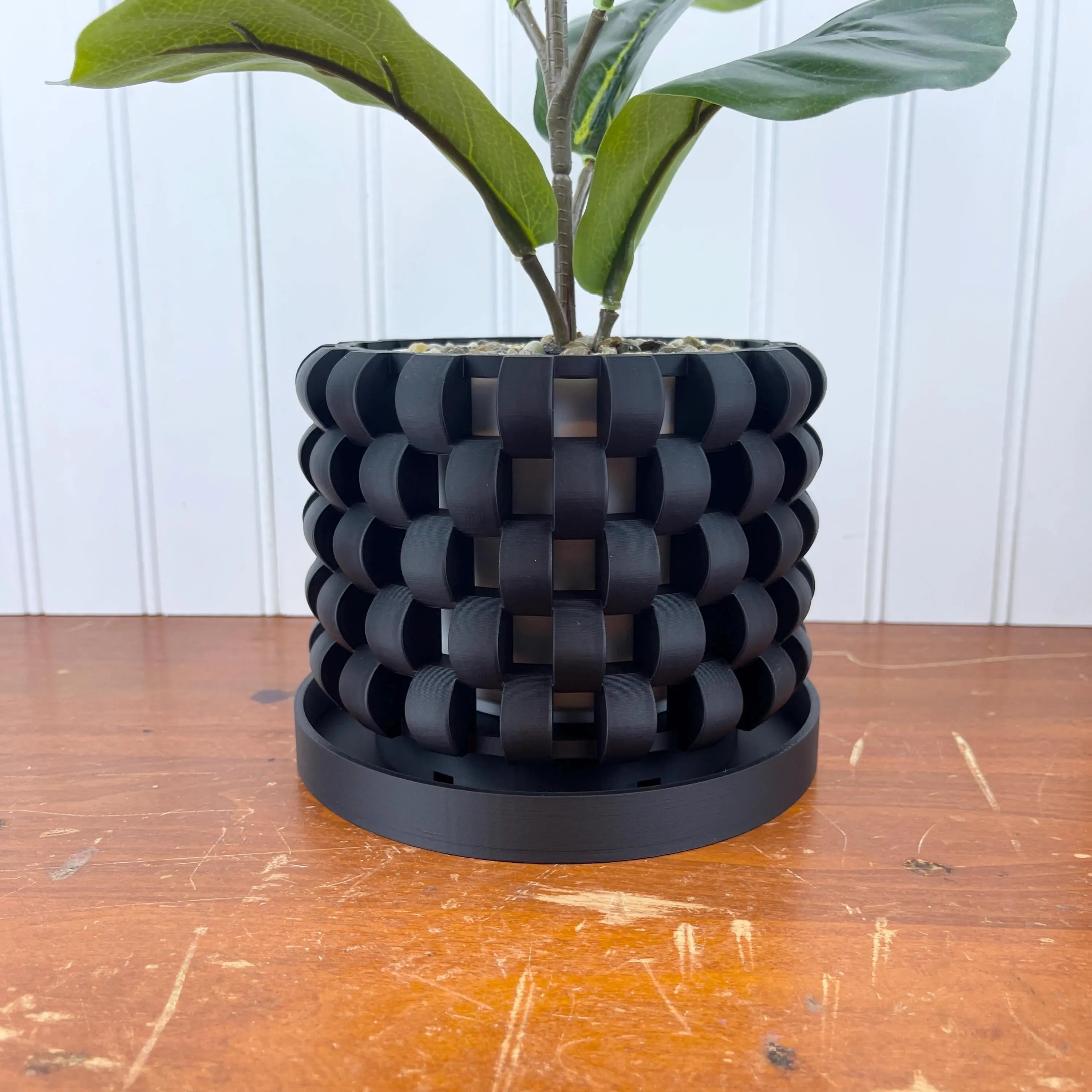 Sinol Orchid Planter Pot, Orchid Planter Pot with Drainage Tray, 4.5in Opening