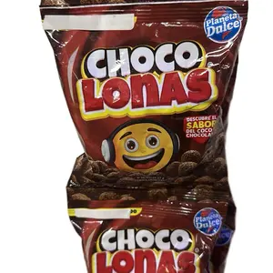 Choco Lonas Bocadeli Snack - Chocolate Balls with Choco Dulce Flavor, Ideal for Snacking and Bonbon Lovers 17gr