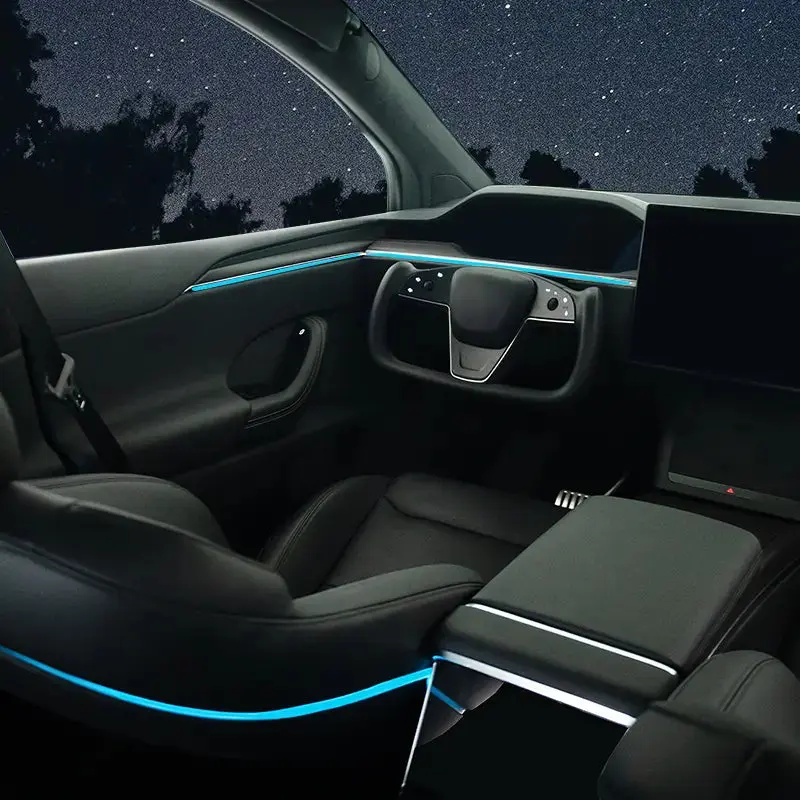 New 2022-2025 Tesla Model X Laser Engraved Ambient Strip Light