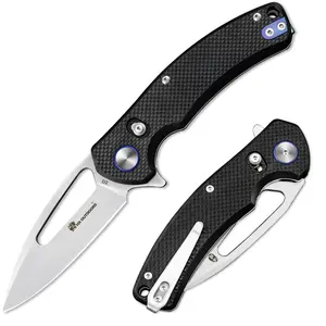 HX OUTDOORS VOYAGER | Pocket Knife | Crossbar Lock | 3.42" D2 Blade | Black G10 Handle | ZD-091S