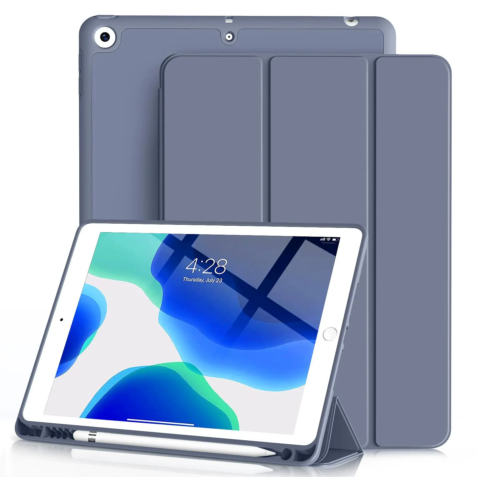 Portable Solid Tablet Case With Pen Slot Design, 1 Count Shockproof ...