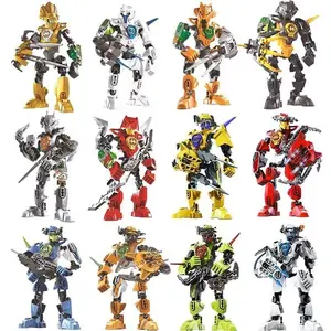 Hero Factory Star Warrior Bionicle Building Blocks, Furno Evo Combined Robot Mech Model Toy Set for Kids, Holiday Gift