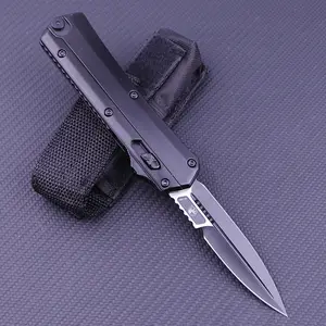 Black Cool Folding Knife - Stainless Steel Blade & Compact Design - Camping, Fishing and Home EDC Tool - The Man's Gift