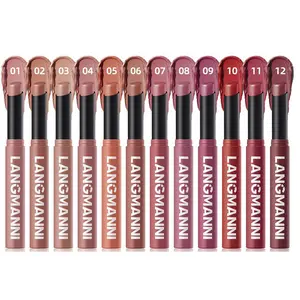 Long Lasting Matte Lipstick, 1 Count Rotating Moisturizing Hydrating Matte Lipstick, Flawless Easy Coloring Lip Sticks, Suitable for All Occasions Lip Makeup, Cosmetic, Hydrate