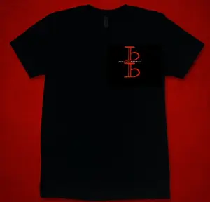 Rocket Donkey Slim-Fitting T-Shirt in Black with Red Logo Design Short Sleeve Round Neck Western Spirit Tee Featuring Bold Horse Graphic