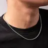 Men's Necklace, 3mm Men's Chain Necklace, Suitable for Men, Women 18-24 Inch Necklaces
