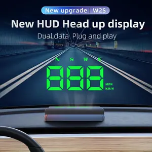 Windshield Speedometer Projector, Universal Car 3.5 Inch Hud, GPS Digital Speed, Compass Direction, Time, Speed Warning, Mileage, Driving Time, Car Smart Display