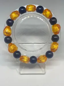 Orange and Black Bracelet