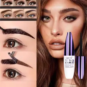Easy Peel-Off Eyebrow Gel-Waterproof &Sweatproof Long-Lasting Black or Brown TattooTint, Film Forming, Medium Coverage for All SkinTypes easy peel-off eyebrow eyebrow tint waterproof effect makeup cosmetic multicolor