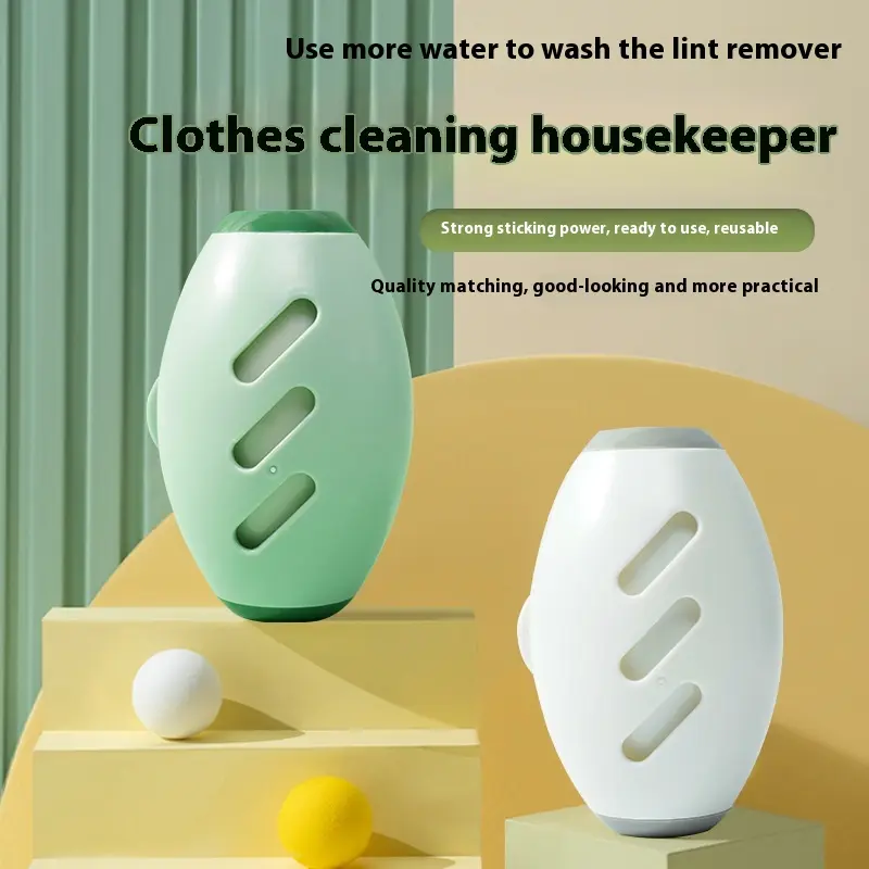 Washable Strong Lent Remover Roller Clothes Hair Plastic White