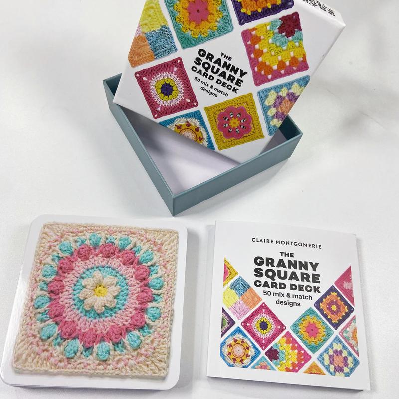 【Upgraded version】The Granny Square Card Deck - 50 Mix & Match Designs, Crochet Kit for Beginners,Crochet Granny Squares Book, Crochet Kit for Beginners，The Granny Square Card Deck