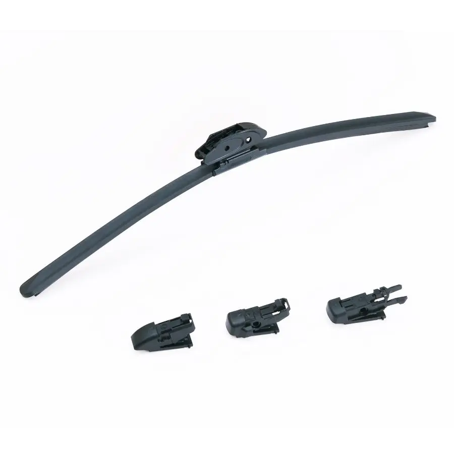 VEVOR 18-in (46 cm) Universal Windshield Wiper Blades, 4-Clips Set, Low Noise, Easy Installation, Enhanced Compatibility for Most Cars