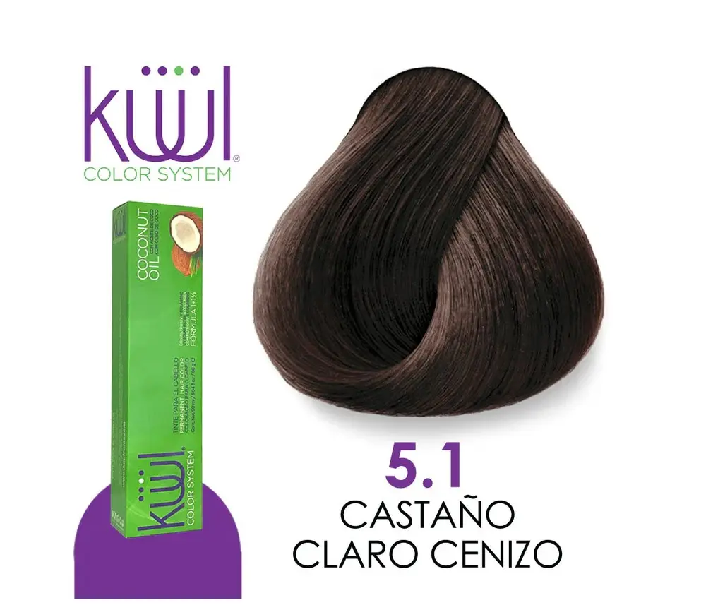 KUUL Permanent Cream Hair Color - Long-Lasting Light Ash Brown - TikTok ...