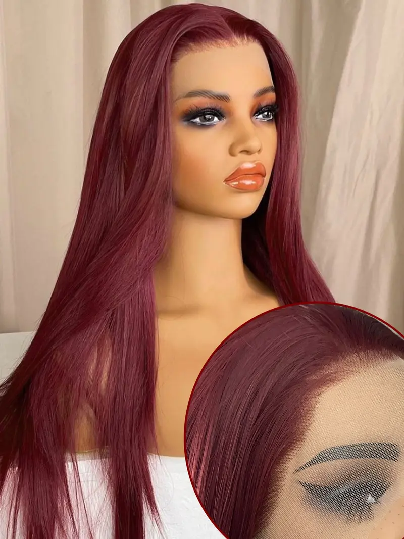 Red Long wig sale Lacefront Freepart 2019 style Long Wigs (18 main image 3