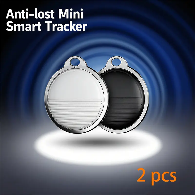 Mini GPS Bluetooth Smart Tracker - Small Size, iOS "Find My" Sync, Real-Time Tracking, Long-Lasting Battery, Easy-to-Attach Finder for iPhone Owners (Prevents Key, Pet Loss), Anti-Loss