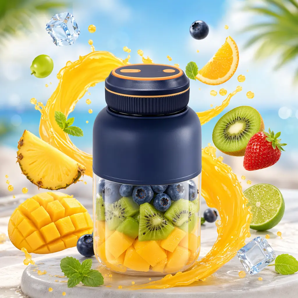 [Travel Must-Have] 1000ML Portable Blender & Water Bottle 2-in-1 | High Power Electric Juicer Cup