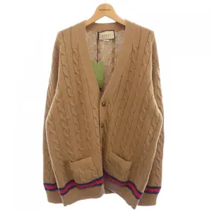 Pre-owned GUCCI Cashmere Small Leather Goods Cardigan